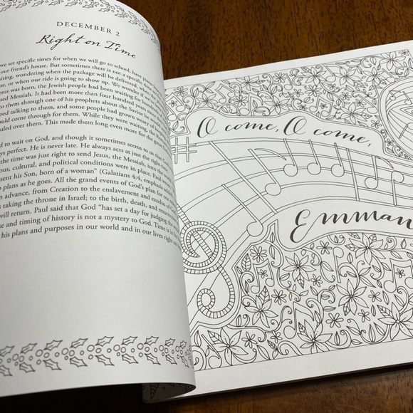 All is Bright Christian Christmas devotion and coloring book - Picture 9 of 11